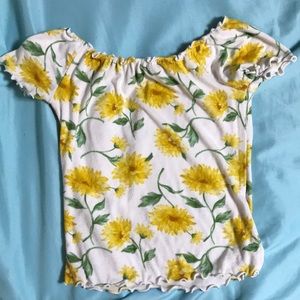 Forever 21 off the shoulder crop top